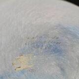 Kosta Boda bowl-centerpiece, 1980s / 90s, white with multicolor filaments.