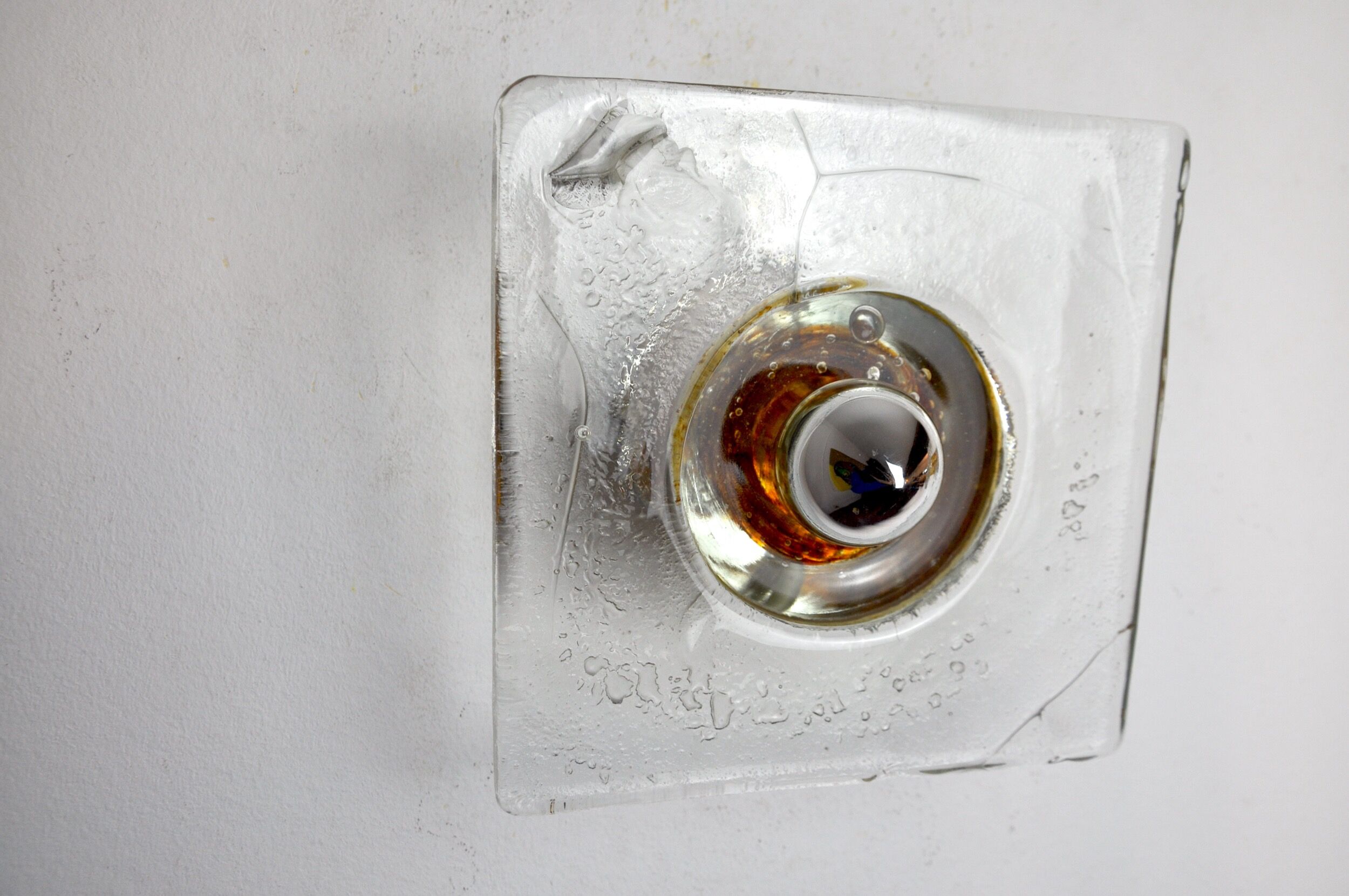 Pair of Albano Poli wall lamps for Poliarte, Italy, 1970