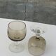 6 medium-sized wine glasses, two-tone, vintage France 1970