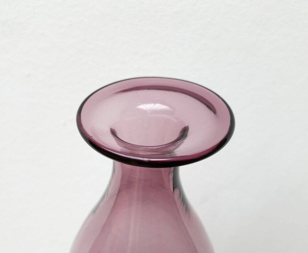 Mid-century Danish glass bottle vase, 1960s.