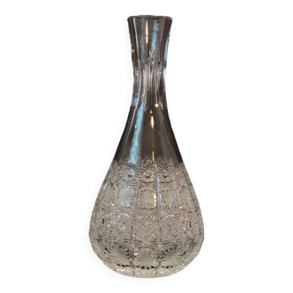 Carafe 1 litre en cristal de bohême taillé ciselé