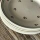 Lot of 6 white plates pattern flowers signed Gien porcelain