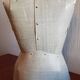 Rare old adjustable sewing bust stockman paris in cardboard