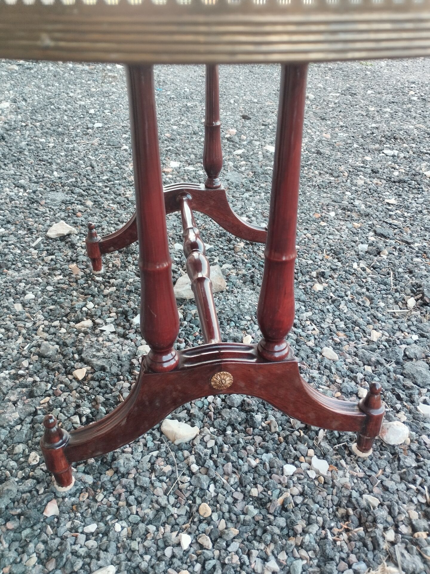 Vintage Louis XVI style wooden coffee table.