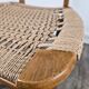 Chaise en teck et corde par Hans J. Wegner, Danemark, 1950