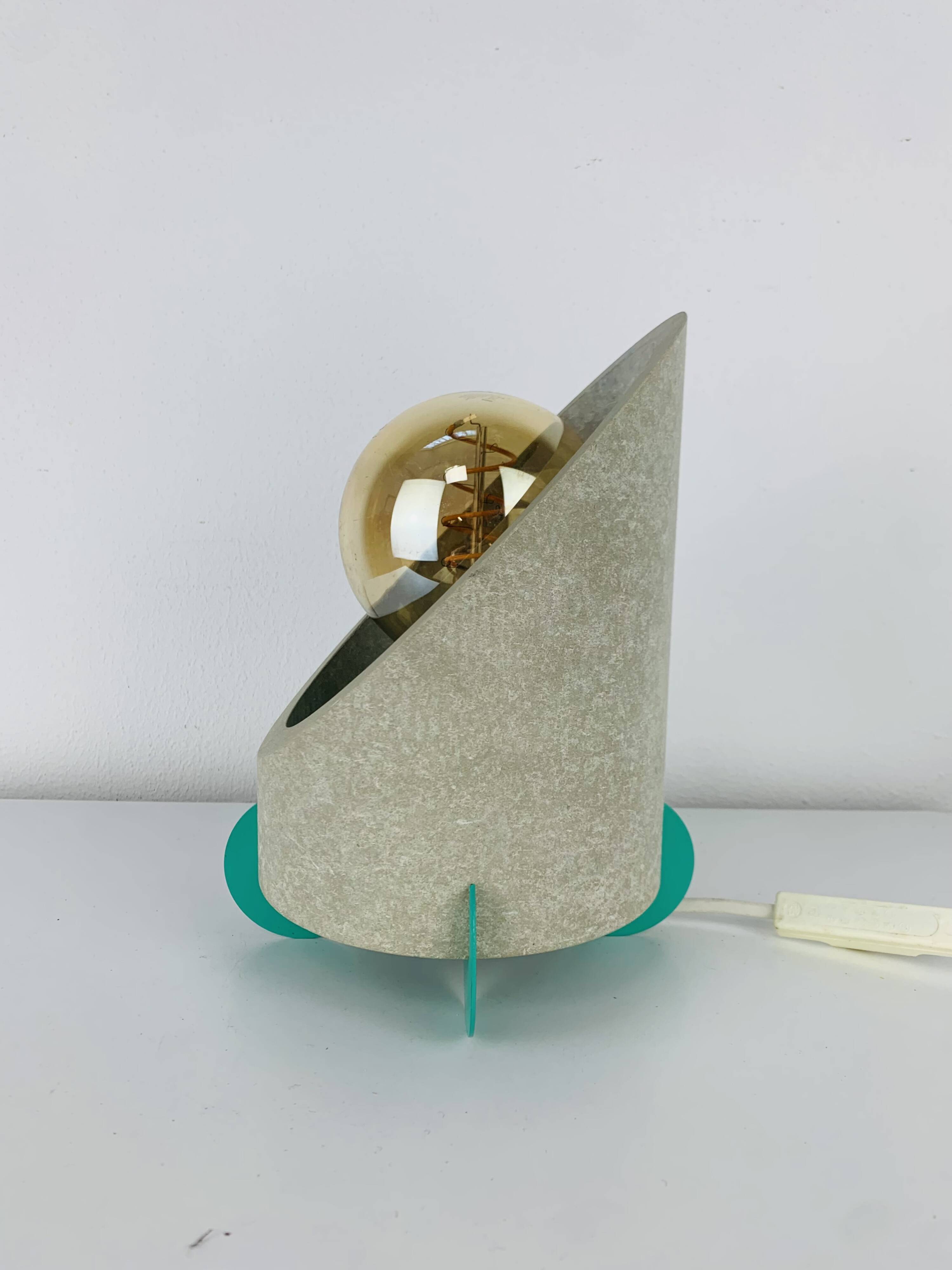 Postmodern lamp from the 80s, Memphis style.