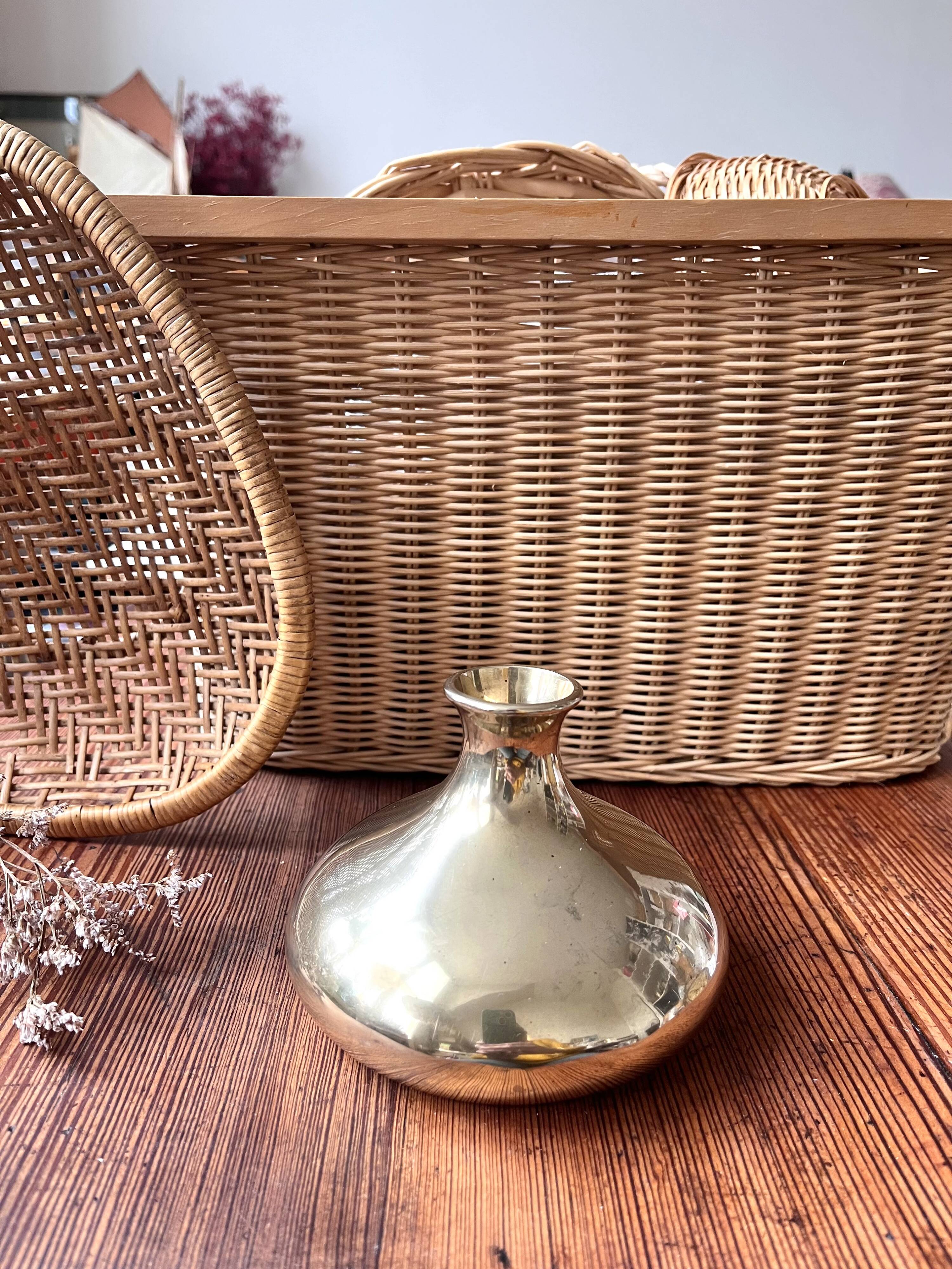 Brass bud vase