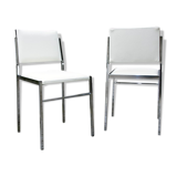 Chairs chromed metal design 70'