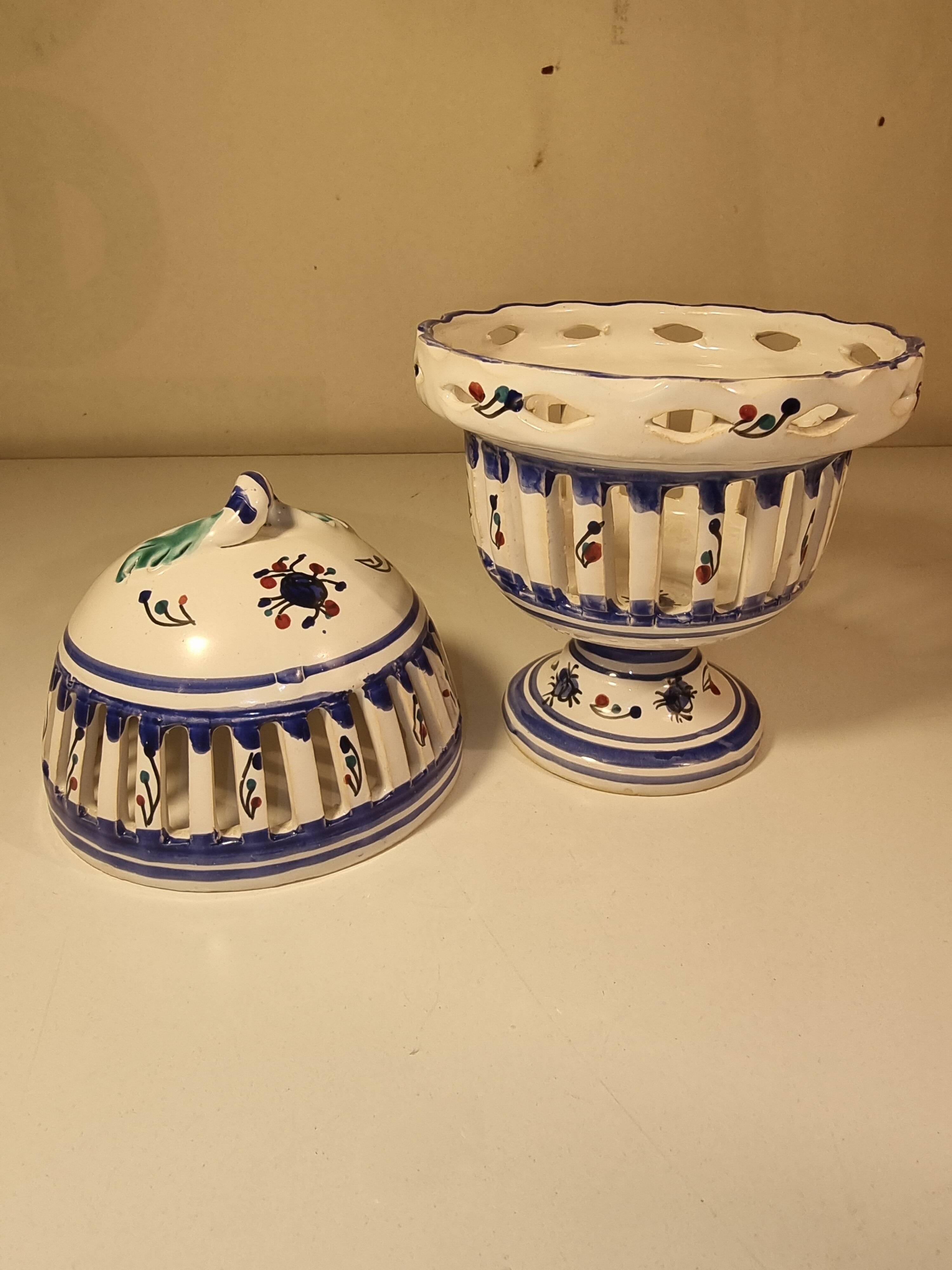 Latticework porcelain lantern