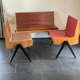 Trio of vintage EKA Wohnmobel benches
