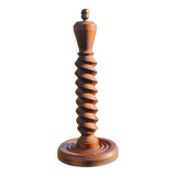 Large turned wooden lamp base
