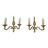 Paire d’appliques en bronze