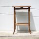 Bamboo and woven wicker table, vintage bamboo console, side table