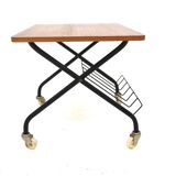 Scandinavian "stringbord" bedside table, Sweden, 1950