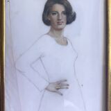 Miniature painting by Weyenbergh "Portrait of a Woman"