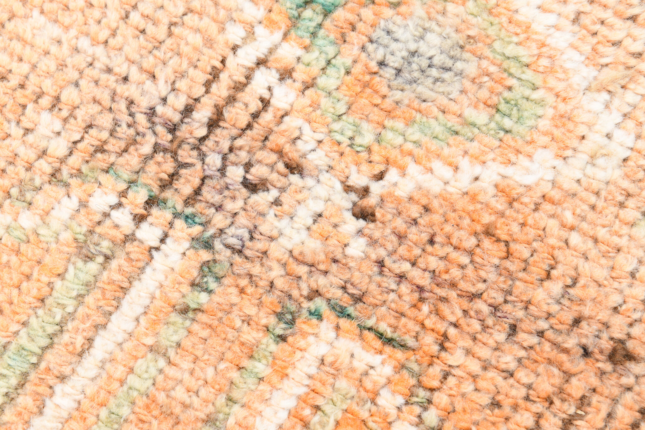 3x12 pale orange herki runner rug 99x380cm