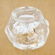 Moulded glass candle holder