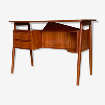 Bureau scandinave vintage en teck Gunnar Nielsen Tibergaard