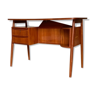 Bureau scandinave vintage en teck Gunnar Nielsen Tibergaard