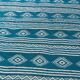 Traditional Berber blue and white kilim rug 115cm-70