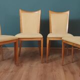 Ensemble de 4 chaises modernes, Danemark, années 1950