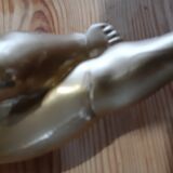 Pair of golden plaster wall selettes