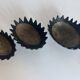 Vintage 1950 hedgehog ashtrays by Walter Bosse for Hertha Baller