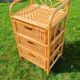 Vintage rattan chest of drawers