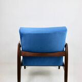 Fauteuil GFM-64 Bleu Océan attribué à Edmund Homa, 1970