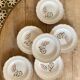 Set of 6 vintage Salins soup plates