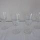 Lot 4 glasses of chiseled crystal wine