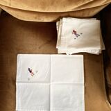 Serviettes de table brodées