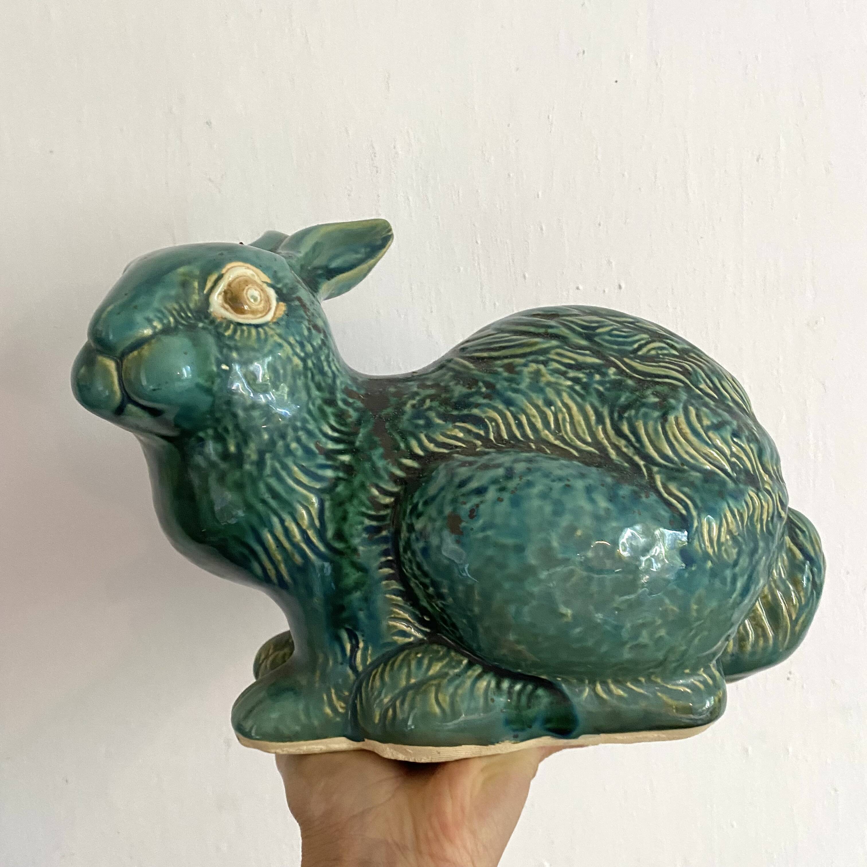 Large ceramic rabbit