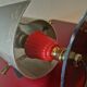 Bedside lamp desk guariche style rockabilly brushed steel 1960