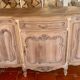 Antique grand buffet in solid oak – Louis XV style – Bleached wood –
