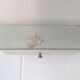 Vintage metal bathroom shelf