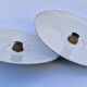 Lot de 2 lampes atelier tôle émaillée verte