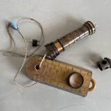 Souvenir lighthouse lamp from Calais in wood