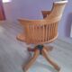 Fauteuil de bureau pivotant dit " américain " époque  1930/40