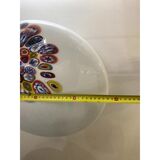 Murrine sphere in glass with multicolored murrine