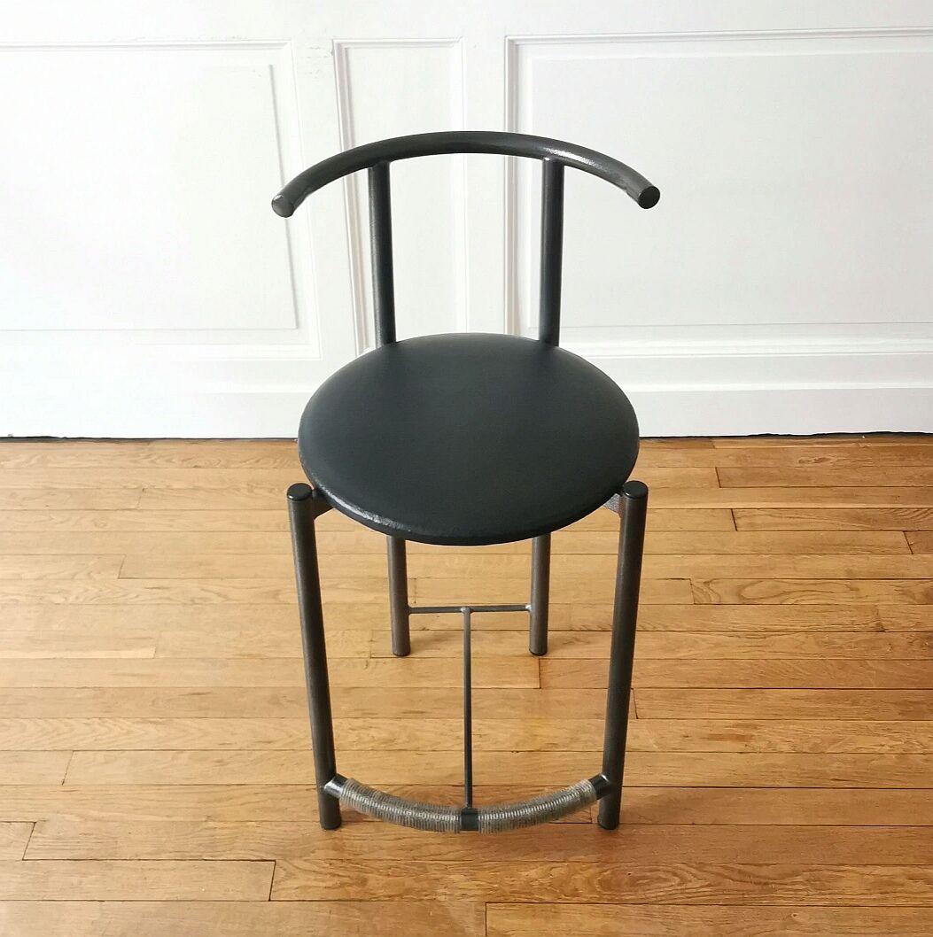 Post-modern high stool, 1980