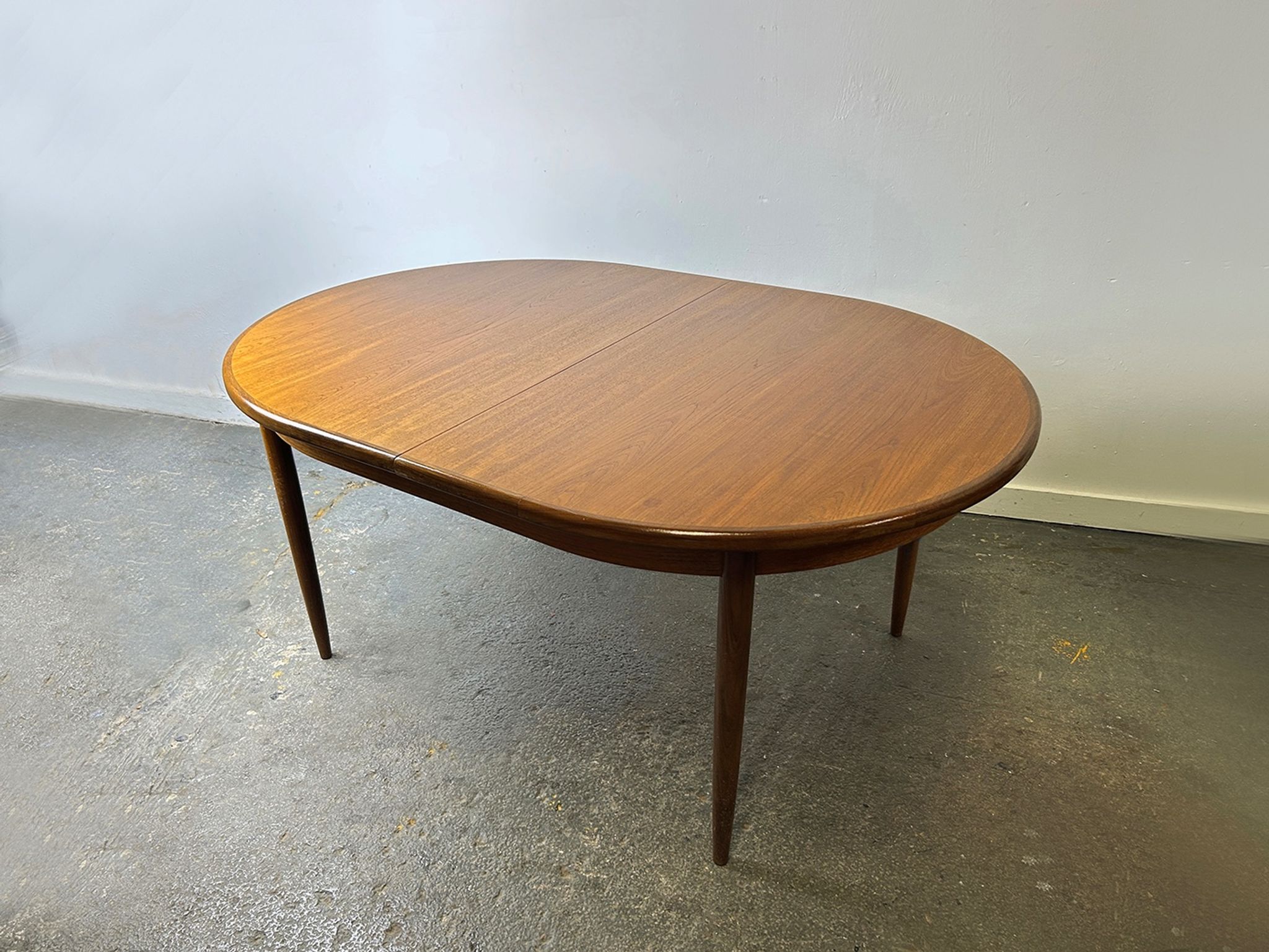 G Plan Fresco Mid Century Teak Extending Oval Dining Table Late 1960s 1970s