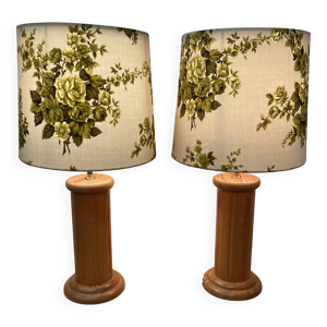 Paire de grandes lampes