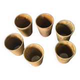 Lot de 6 Mugs en terre cuite : Digoin