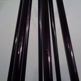 Italian copper and steel tubular coat rack, 1950s