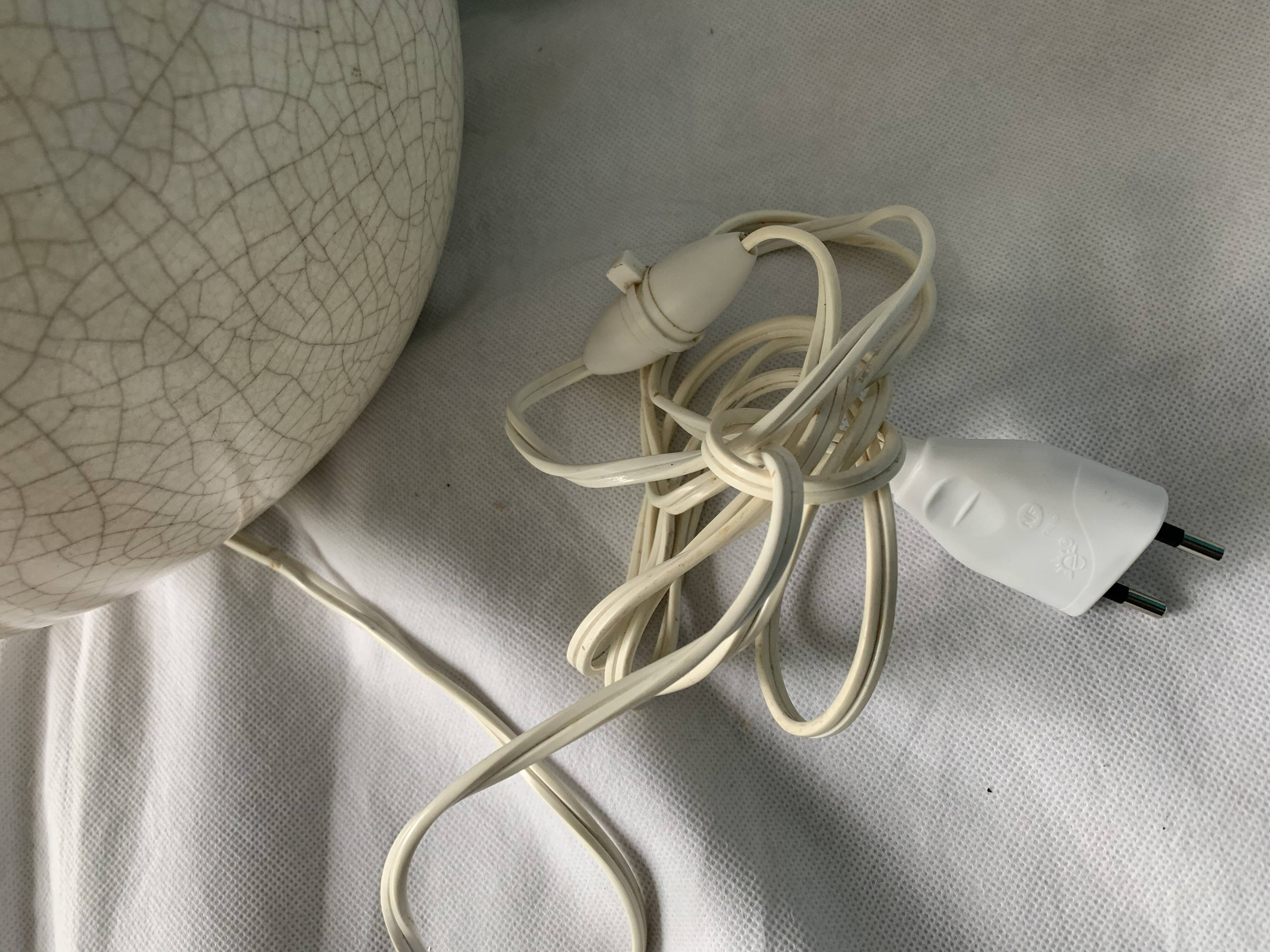 Crystal cracked ceramic ball lamp foot