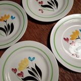 Assiettes Digoin Sarreguemines Rigny
