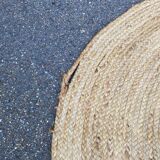 Tapis de jute scandinave rond naturel 162cm