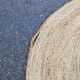 Tapis de jute scandinave rond naturel 162cm