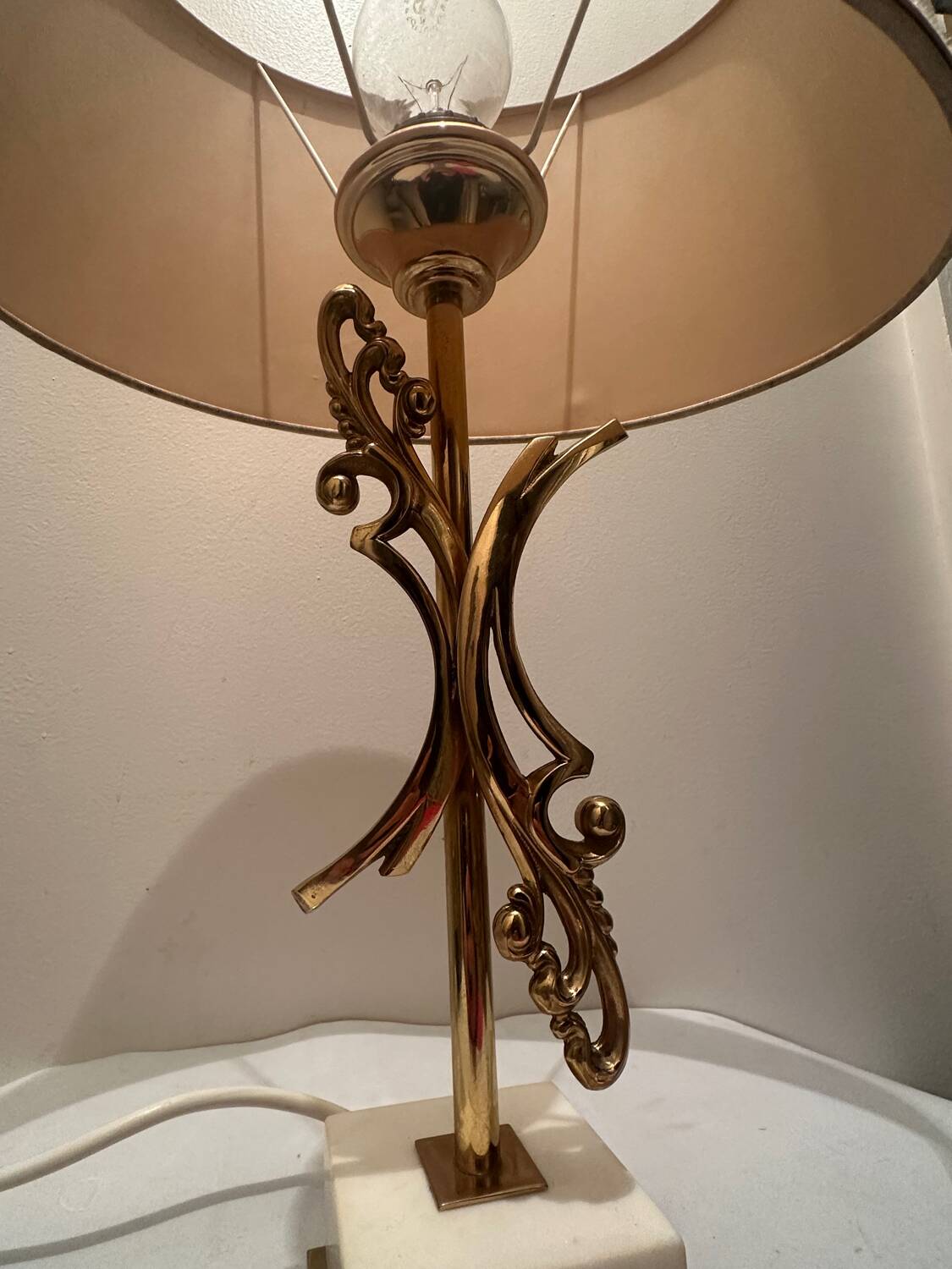 Naturalistic decorative lamp attributed to Maison Charles/Jansen.
